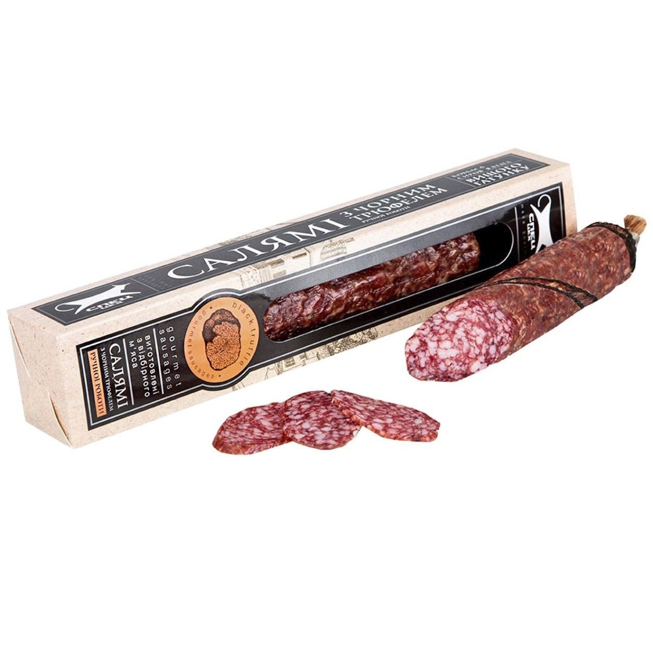 Ковбаса Спец Цех Салямі чорний трюфель с/в 250г